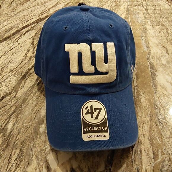 '47 New York Giants‎ Clean Up Blue Adjustable Strap Hat Dad Cap - Picture 1 of 5